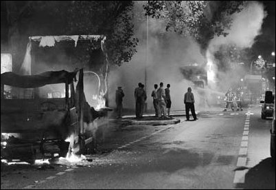 Riots in France 2005, fuelled by poverty & discrimination